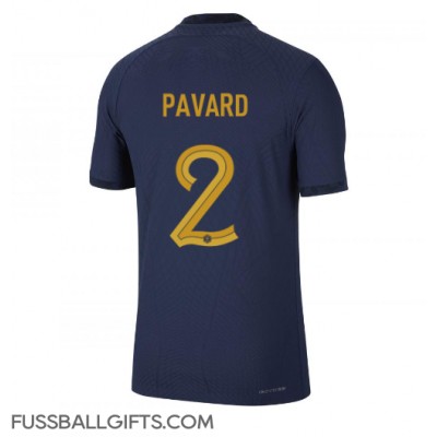 Frankreich Benjamin Pavard #2 Fußballbekleidung Heimtrikot WM 2022 Kurzarm